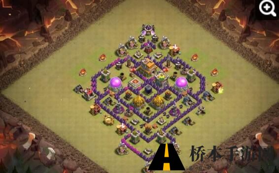 部落冲突七本怎么护黑水 coc7本护黑水阵型布局推荐