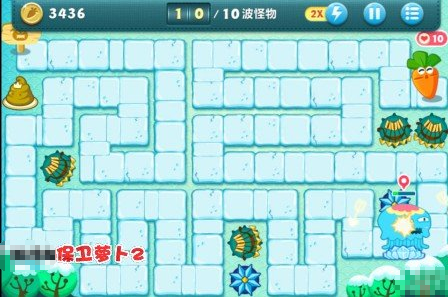 保卫萝卜冬季第5关怎么过 保卫萝卜冬季第五关金萝卜通关图文攻略