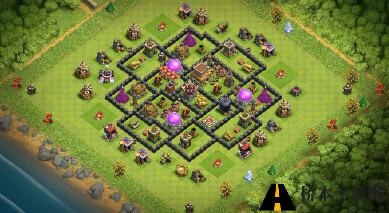 coc8本护资源神阵怎么摆 部落冲突八本护资源神阵阵型推荐