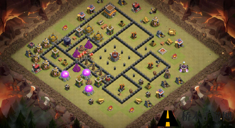 coc8本护资源神阵怎么摆 部落冲突八本护资源神阵阵型推荐