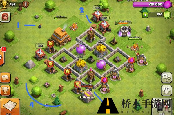 部落冲突coc4本防御阵型怎么摆 coc四本最强防御阵型推荐